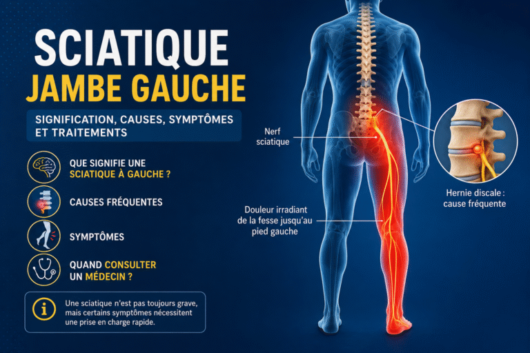 Sciatique jambe gauche signification